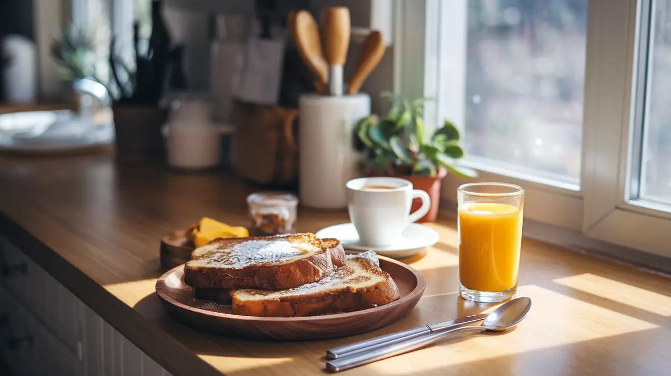 Cinnamon Roll Toast Pies served on a wooden platter with coffee